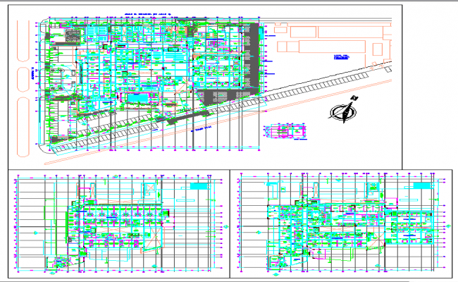 Specialist Hospital Of Cardiology Floor Plan Dwg File Cadbull