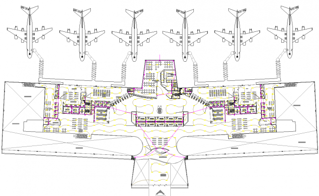 Airport Project Detail Dwg File Cadbull