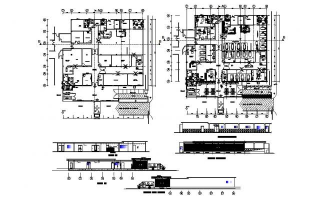 Best Dwg Drawing Small Hospital Design With Furniture Layout Autocad File Cadbull