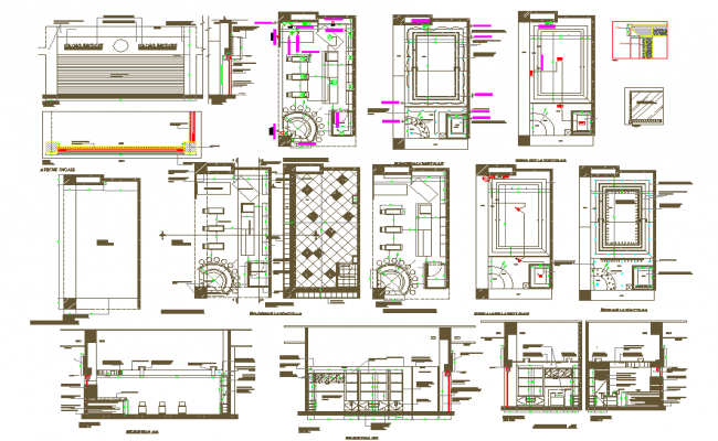 Ice Cream Shop All Detail in CAD File