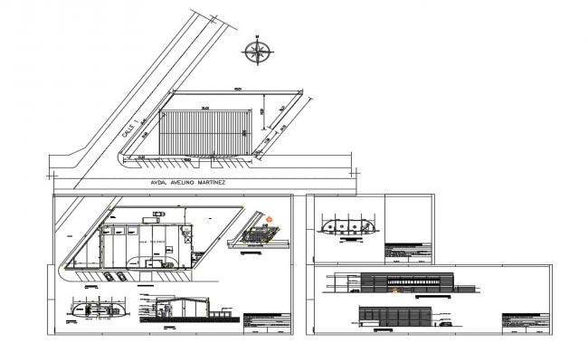 Office Building Elevation Section Plan And Auto Cad Details Dwg File