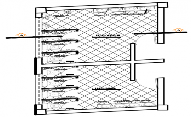 Toilet Plan And Section Detail Dwg File Cadbull