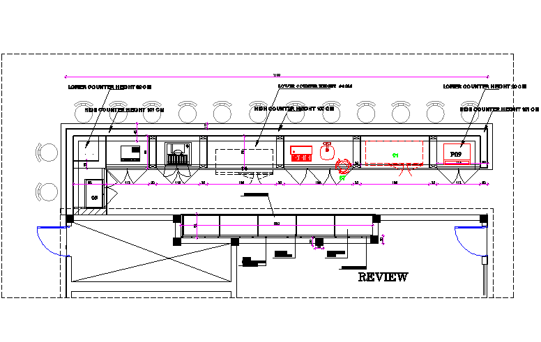 Beach Bar Plan Detail Dwg File Cadbull