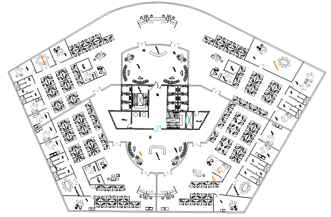 Corporate Office Architecture Layout Plan Details Dwg Vrogue Co