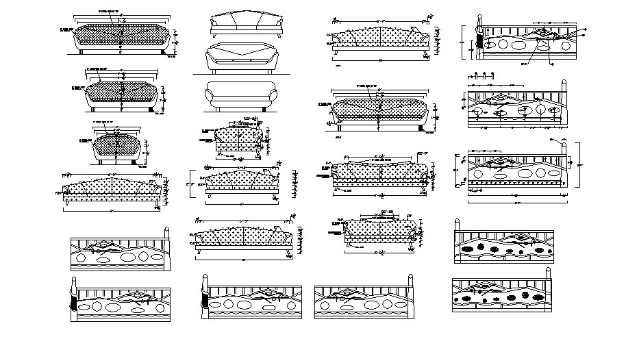 Creative Classic Sofa Set Blocks Cad Drawing Details Dwg File Cadbull Designinte