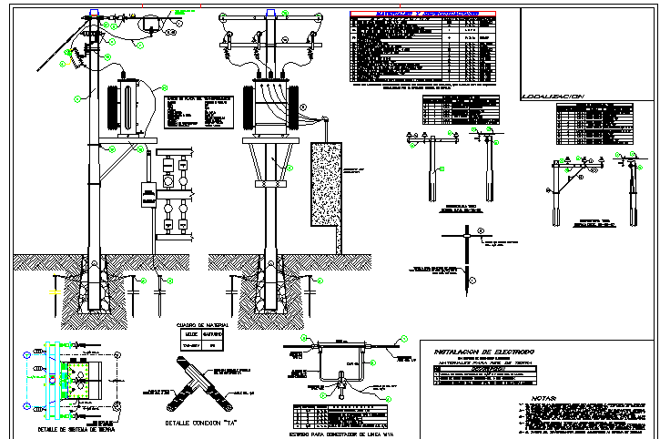 Lighting Pole Mounted Electrical Transformer Details Dwg File Cadbull