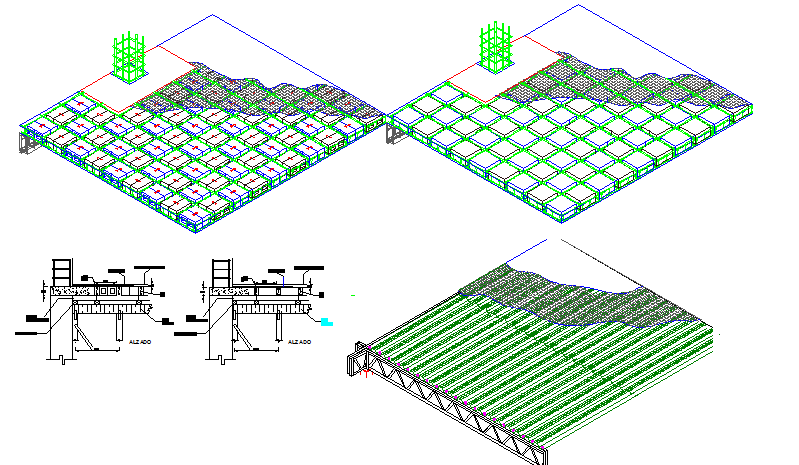 Ribbed Slab Construction Details Dwg File Cadbull