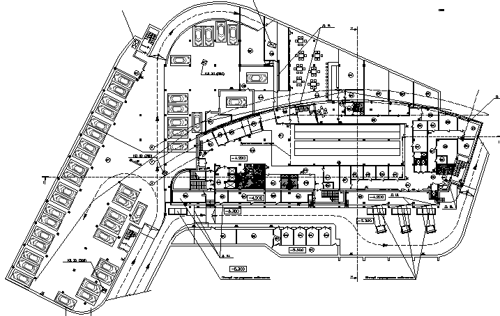 Shopping Mall Layout With Mall Parking Details Dwg File Cadbull