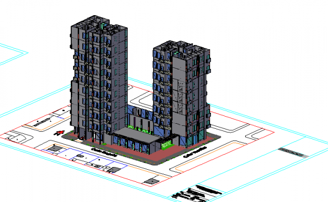 Building Top View Dwg - IMAGESEE