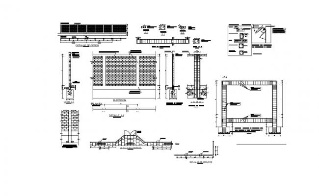 Indoor Stair Railings AutoCAD File - Cadbull