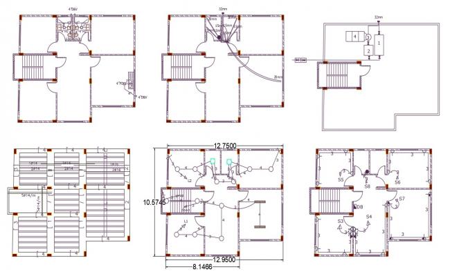 Section drawing of the apartment in AutoCAD - Cadbull