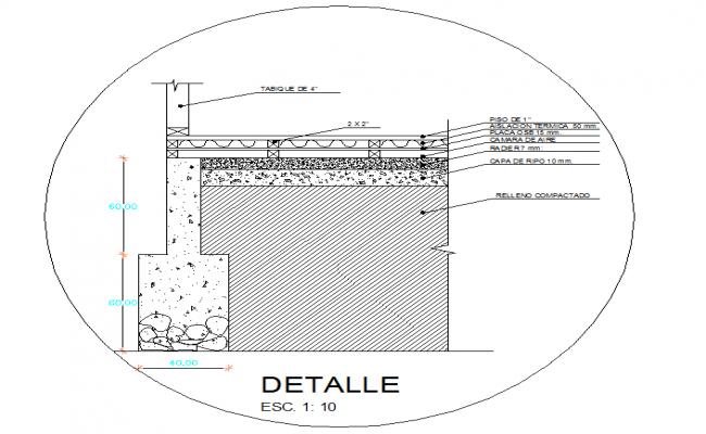 Raft foundation detail dwg file - Cadbull