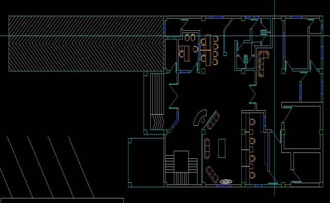 Download Bank Plan AutoCAD drawing