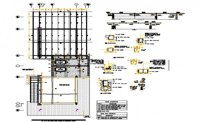 Ground floor beam details