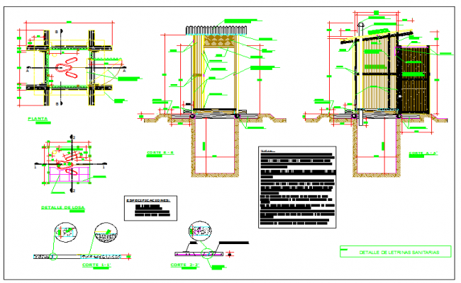 Sanitary installation details of office building dwg file - Cadbull