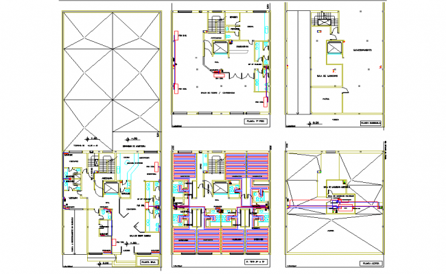 5 Star Hotel Plan Design - Cadbull