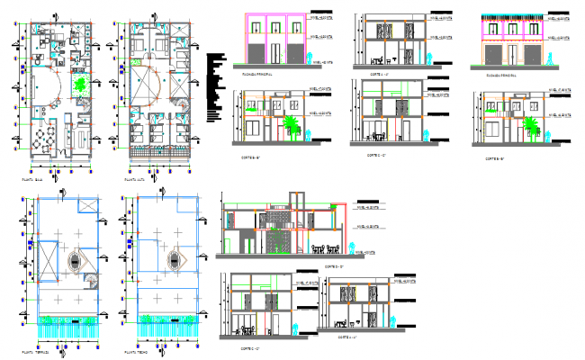 Hotel building layout plan drawing in dwg AutoCAD file. - Cadbull