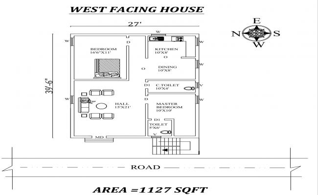 House elevation view detail dwg file - Cadbull