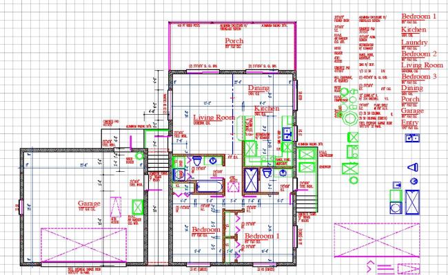 North Facing 2 Bhk House With Electrical Layout Drawing Dwg File Cadbull