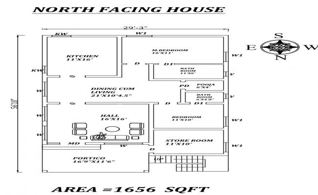 Single story house constructive sectional details dwg file - Cadbull