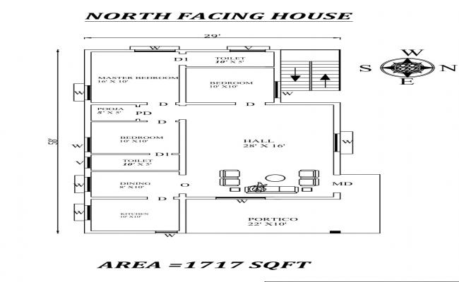 Single Family House Plan And Bedroom Plan Cad Drawing Details Dwg File ...