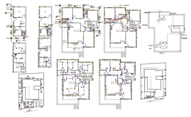 Elevation servants quarter plan autocad file - Cadbull