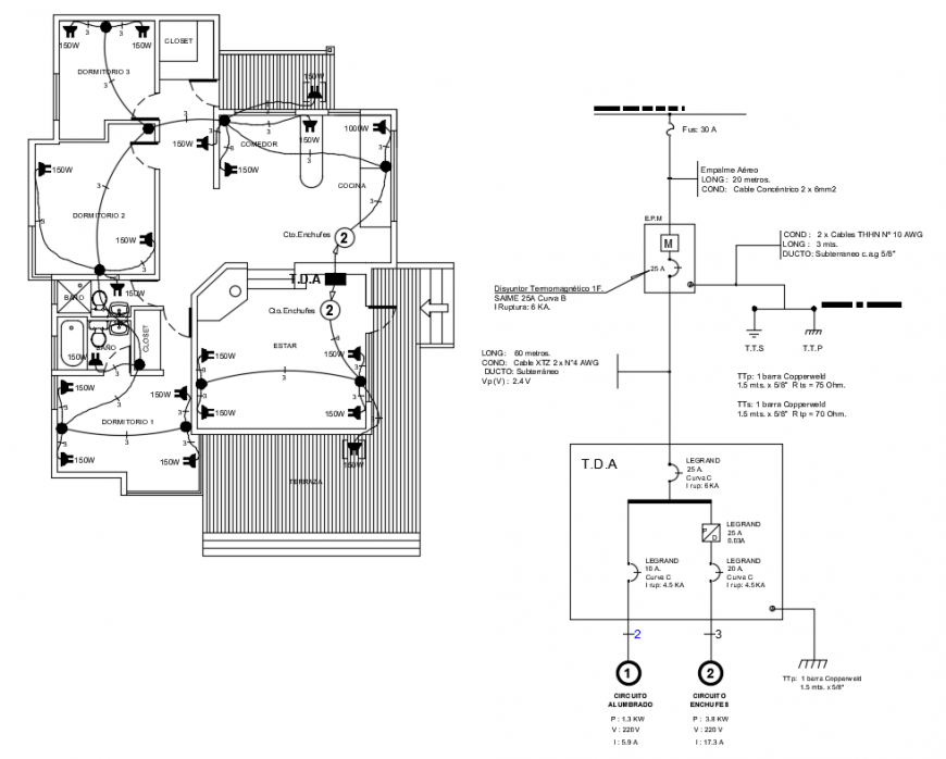 2d cad drawing of electrical elevation plan autocad 