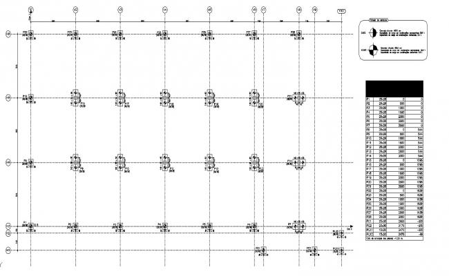 Foundation plan layout detail view dwg file - Cadbull