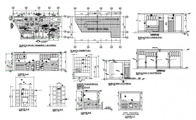 Architectural College classroom block design drawing - Cadbull