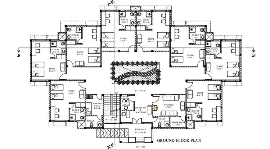 Hostel Planning Preliminary school electric and layout plan  dwg file Cadbull