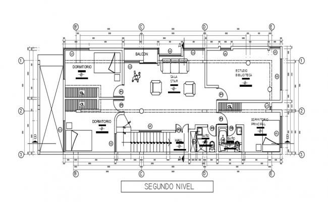 Living Apartment CAD Plan Download - Cadbull