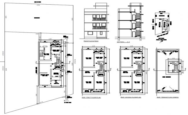 bungalow dwg file - Cadbull