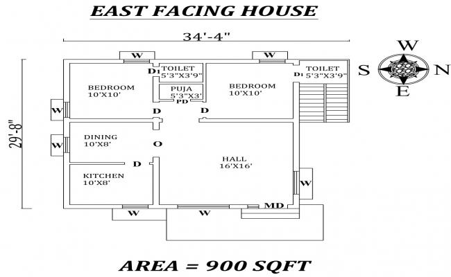 Small Two-story House Detailed Architecture Project Dwg File - Cadbull