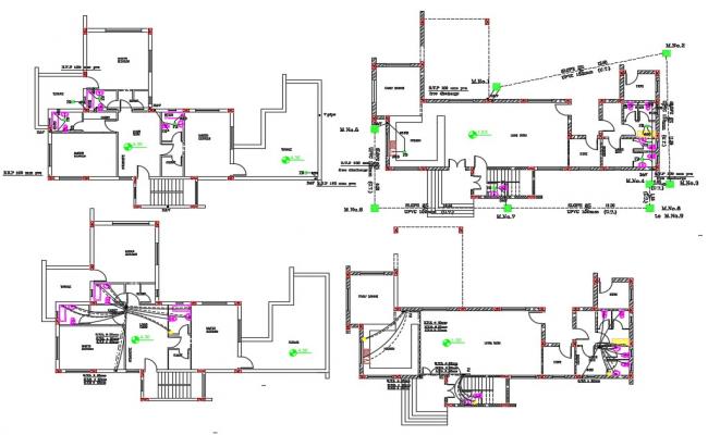 Dormitory Elevation And Layout Plan Design Autocad Drawing Cadbull