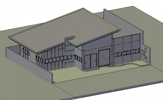 Layout Plan Of A Office Dwg File - Cadbull