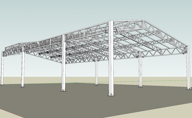 Structure detail drawing of Ground floor lintel level roof design ...