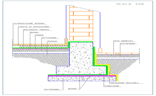 Stone column view with its elevation plan and section detail dwg file ...