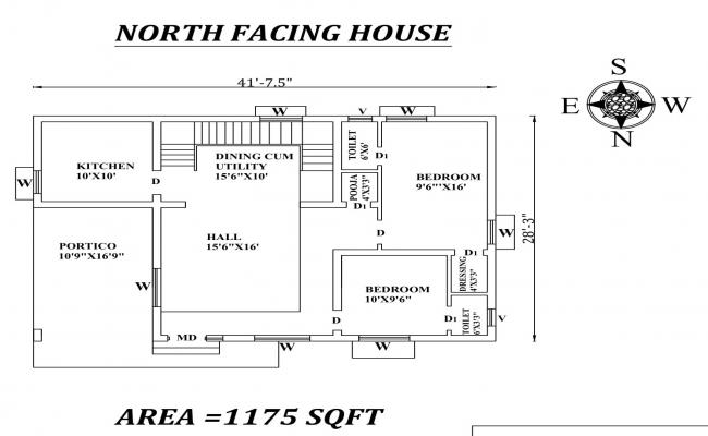 Traditional style bungalow elevation drawing in dwg AutoCAD file. - Cadbull