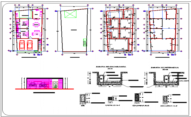 Robi house facade elevation and floor plan cad drawing details dwg file ...