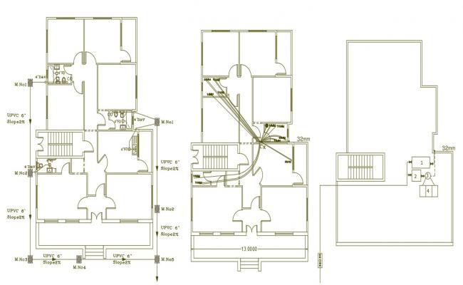 Planning house detail dwg file - Cadbull