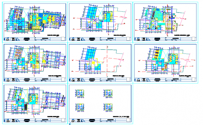 Municipal Shopping Complex Architecture Layout and Elevation dwg file ...