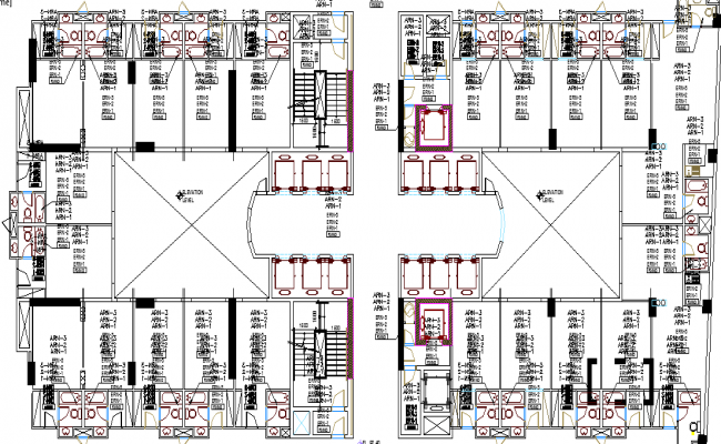 5 Star Hotel Drawing Dwg File