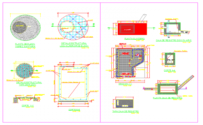 P-trap plan detail dwg file - Cadbull