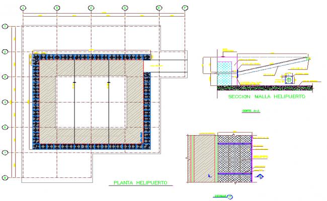 Heliport Design DWG file