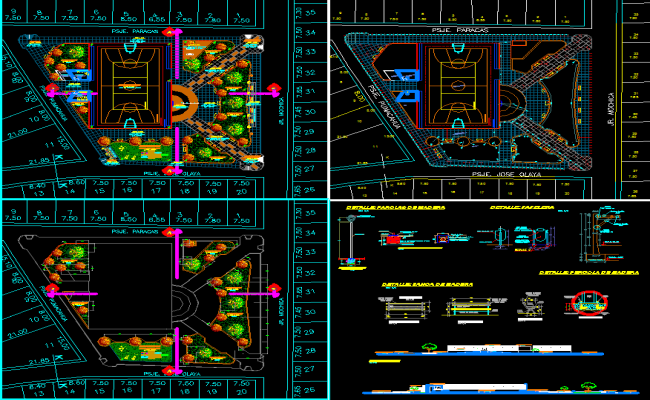 Cricket stadium distribution plan cad drawing details dwg file - Cadbull