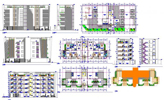 Top view layout plan of house - Cadbull