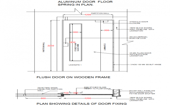 Incline doors of concrete style details dwg file - Cadbull