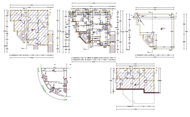 Modern Bungalow Sectional Elevation Design AutoCAD File - Cadbull