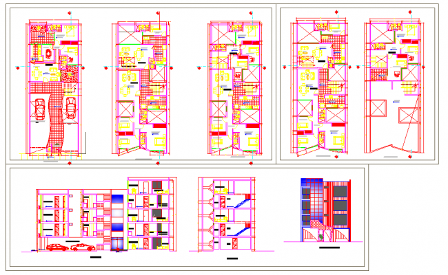 Ar house architecture layout plan cad drawing details dwg file - Cadbull