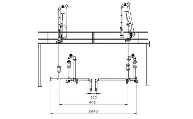 Exhaust Fan Connection Detail And Section View Detail Dwg File Cadbull